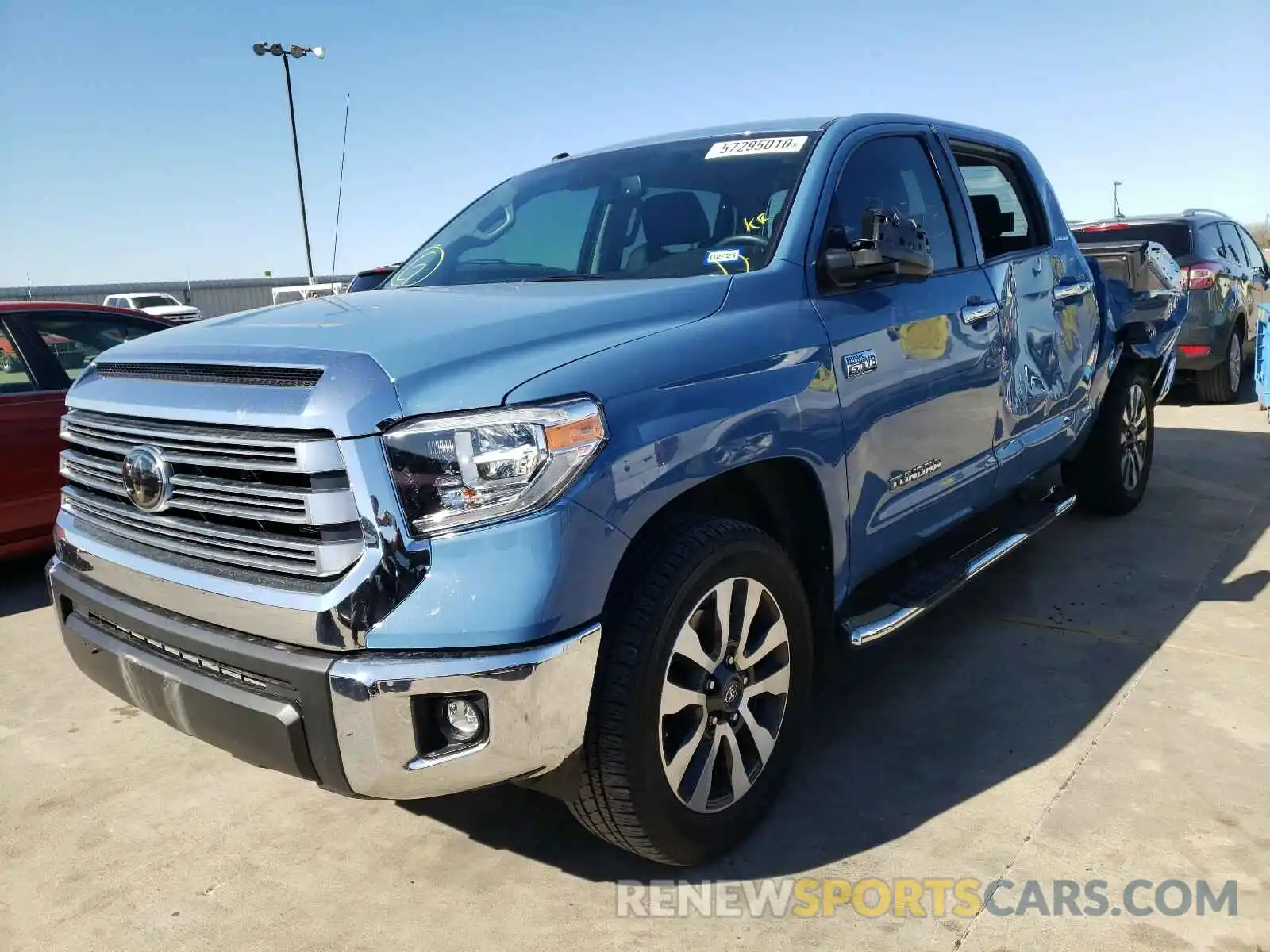 2 Photograph of a damaged car 5TFFY5F16KX249574 TOYOTA TUNDRA 2019