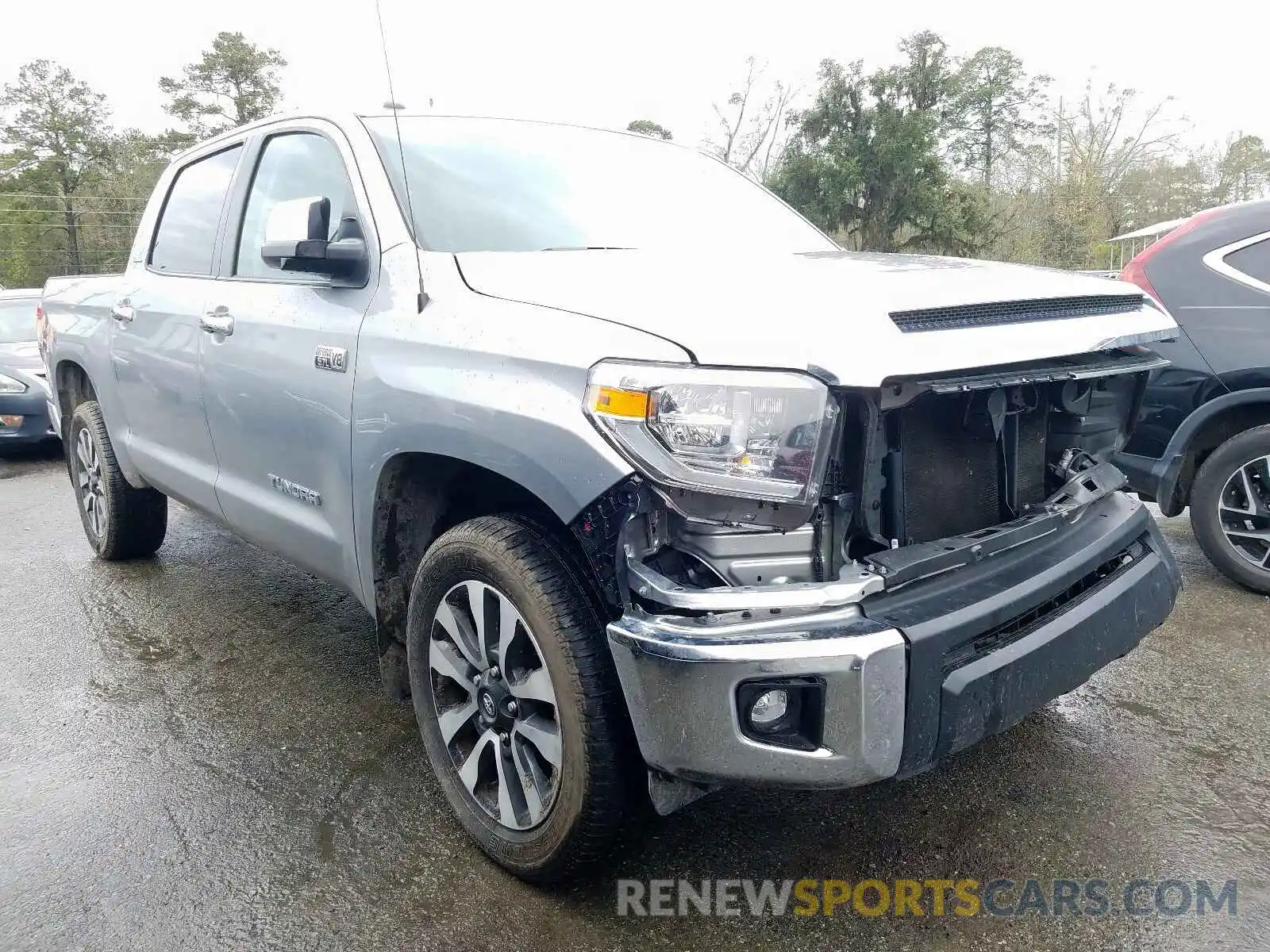 1 Photograph of a damaged car 5TFFY5F17KX251074 TOYOTA TUNDRA 2019