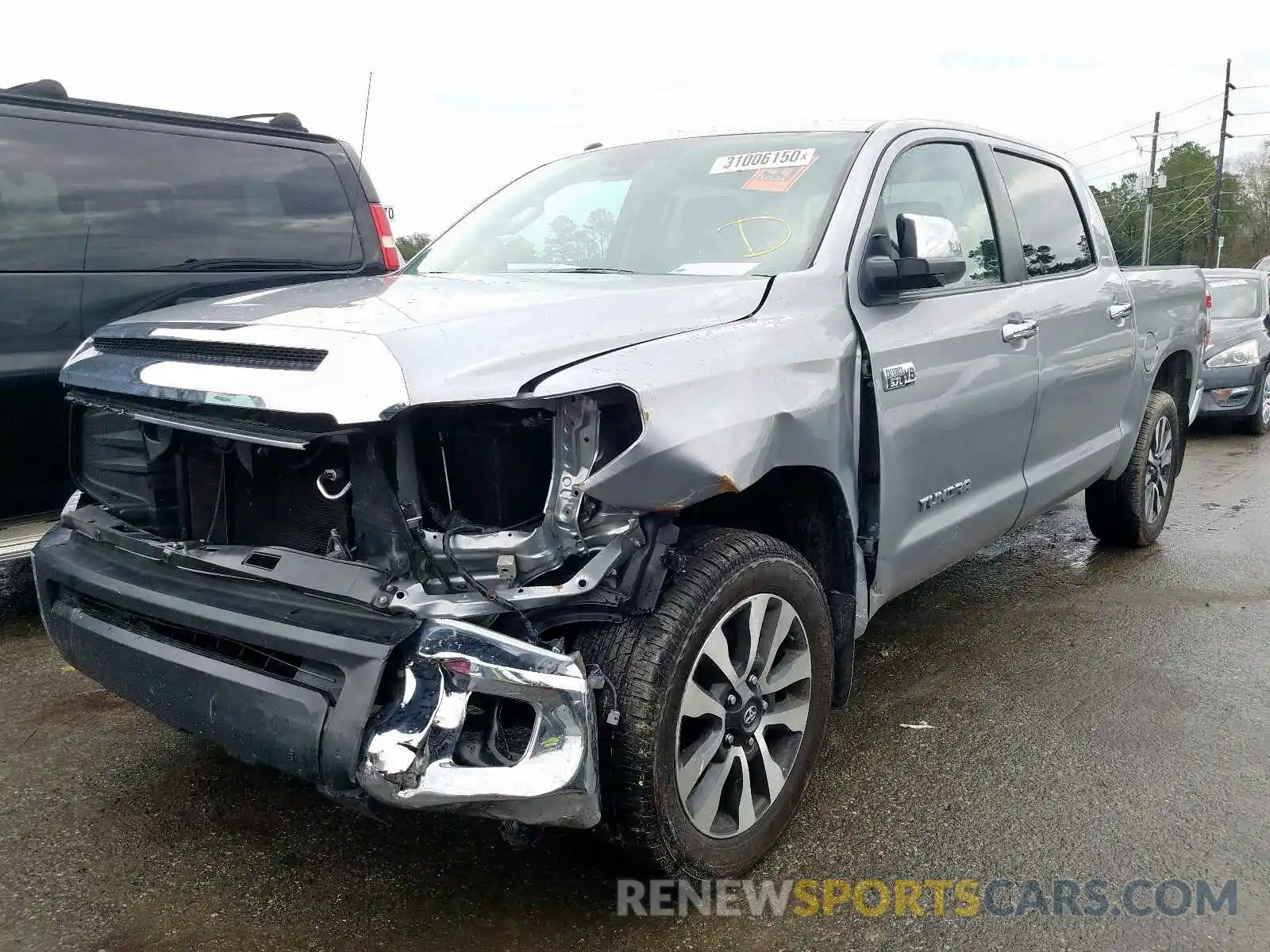 2 Photograph of a damaged car 5TFFY5F17KX251074 TOYOTA TUNDRA 2019