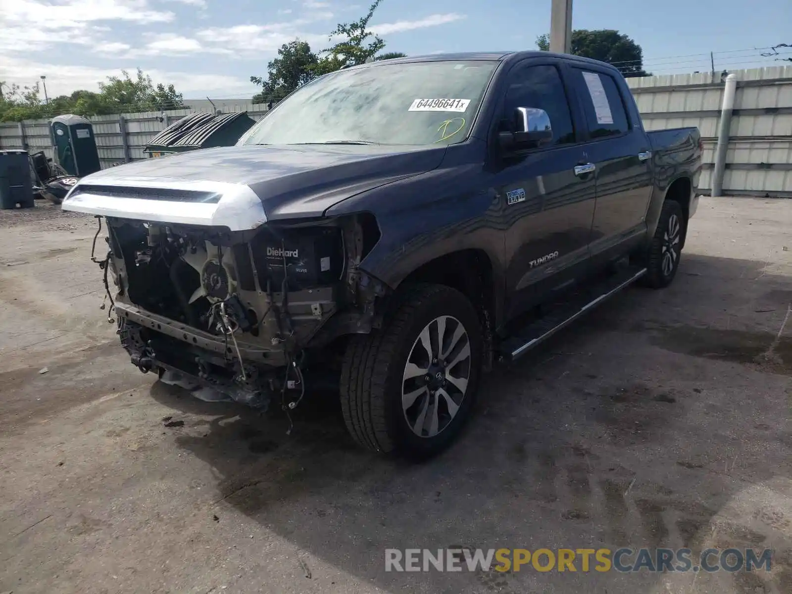 2 Photograph of a damaged car 5TFFY5F18KX250080 TOYOTA TUNDRA 2019