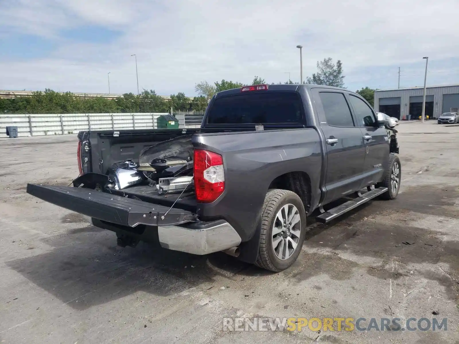 4 Photograph of a damaged car 5TFFY5F18KX250080 TOYOTA TUNDRA 2019