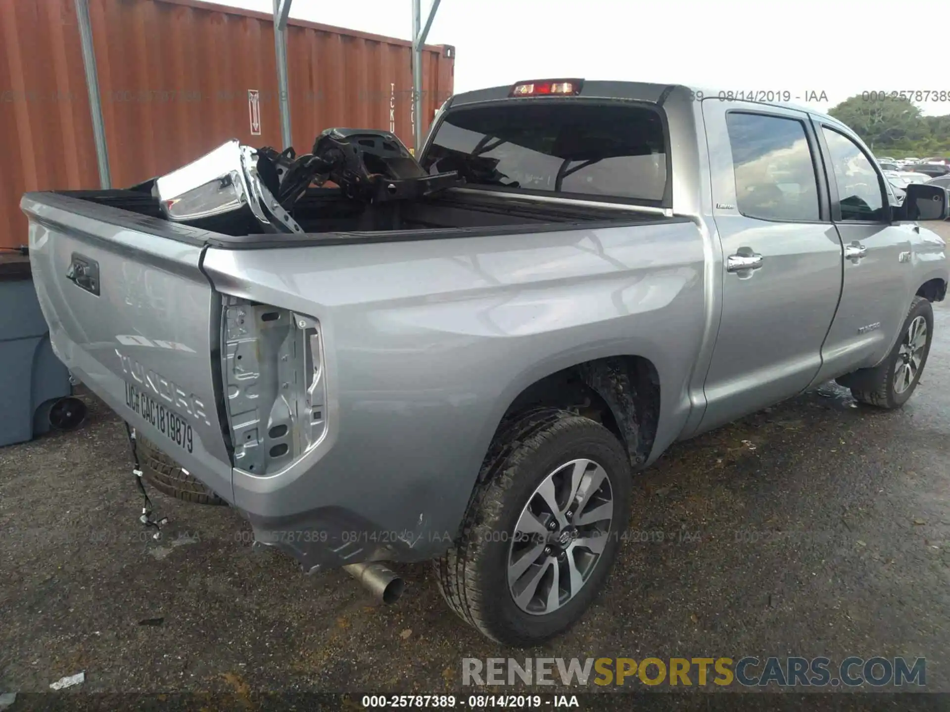 4 Photograph of a damaged car 5TFFY5F19KX247169 TOYOTA TUNDRA 2019