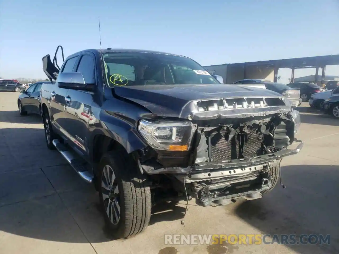 1 Photograph of a damaged car 5TFFY5F19KX254803 TOYOTA TUNDRA 2019