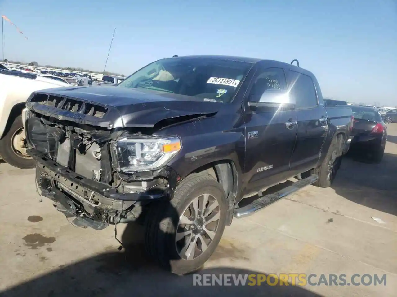 2 Photograph of a damaged car 5TFFY5F19KX254803 TOYOTA TUNDRA 2019