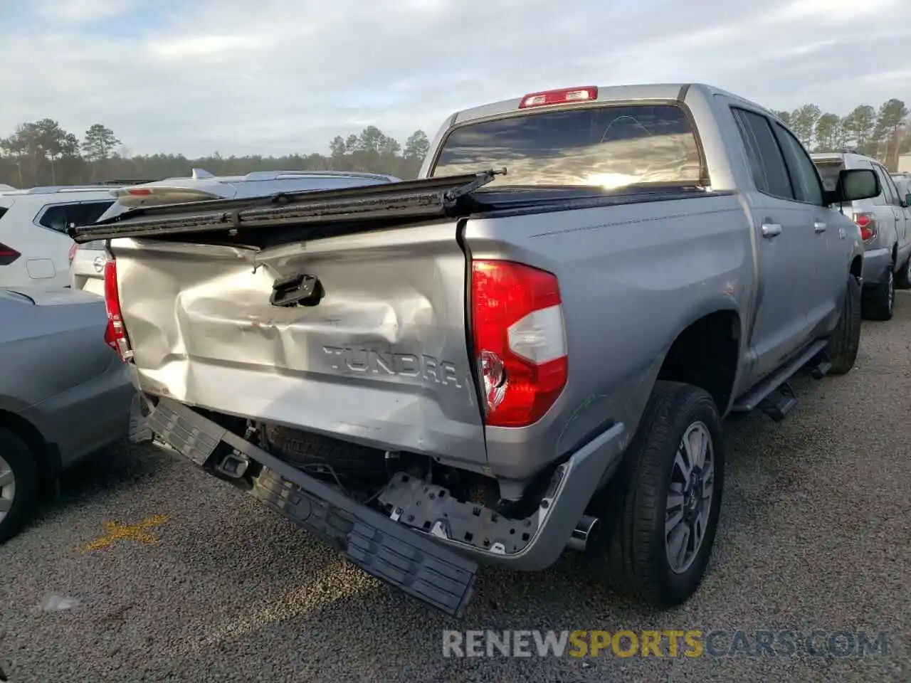 4 Photograph of a damaged car 5TFGY5F19KX244793 TOYOTA TUNDRA 2019