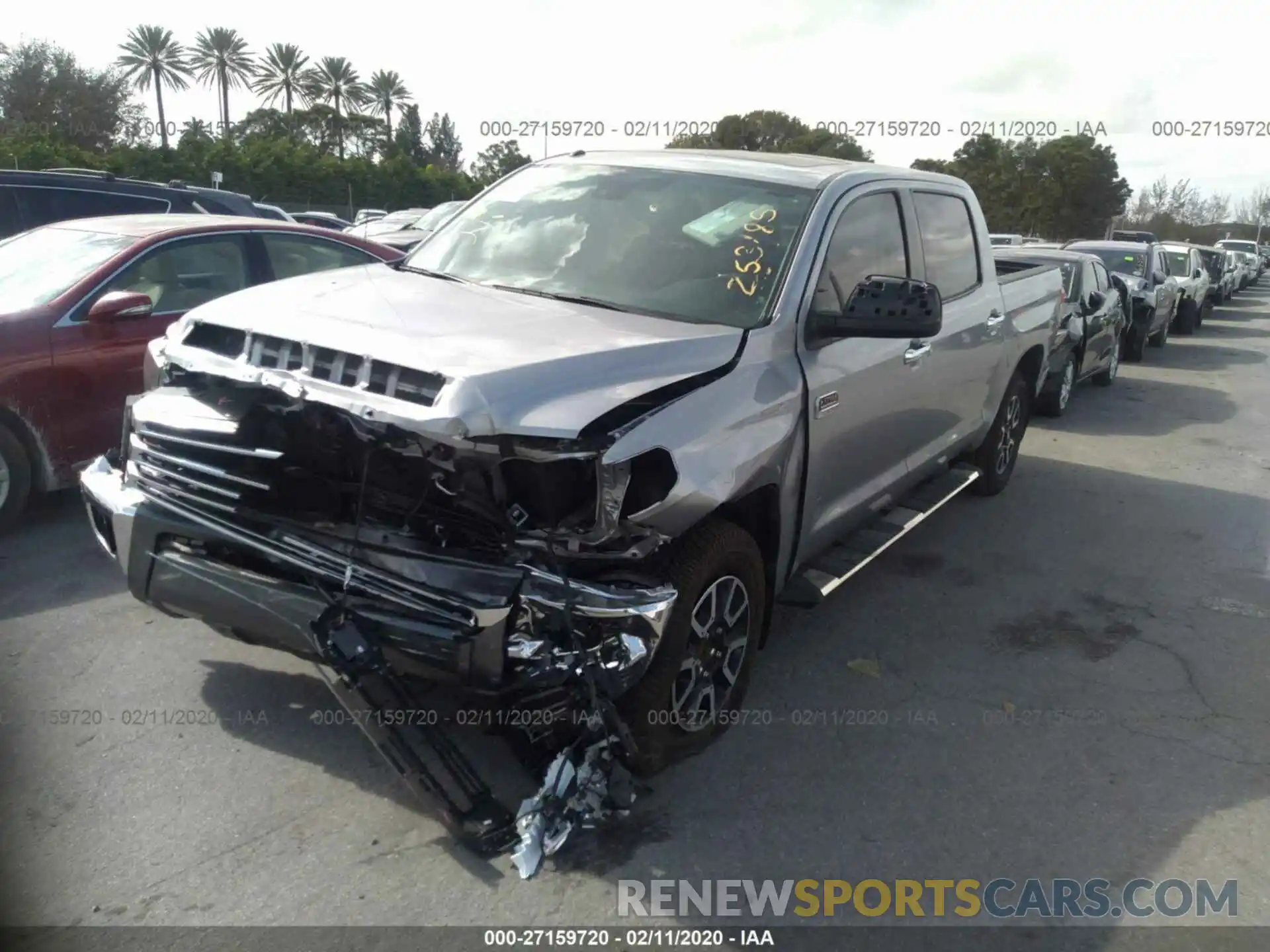 2 Photograph of a damaged car 5TFGY5F19KX253185 TOYOTA TUNDRA 2019