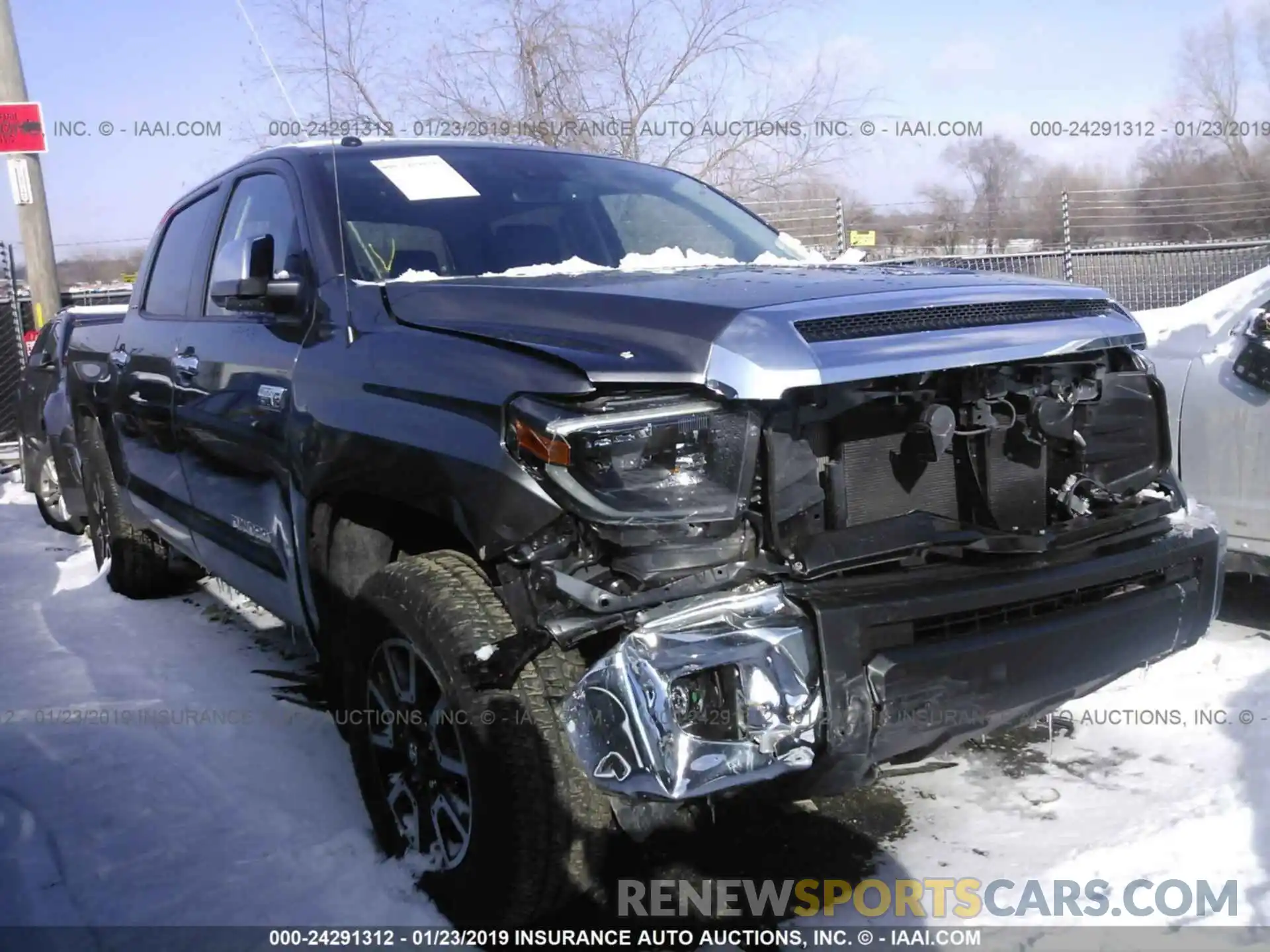 1 Photograph of a damaged car 5TFHY5F10KX778656 TOYOTA TUNDRA 2019