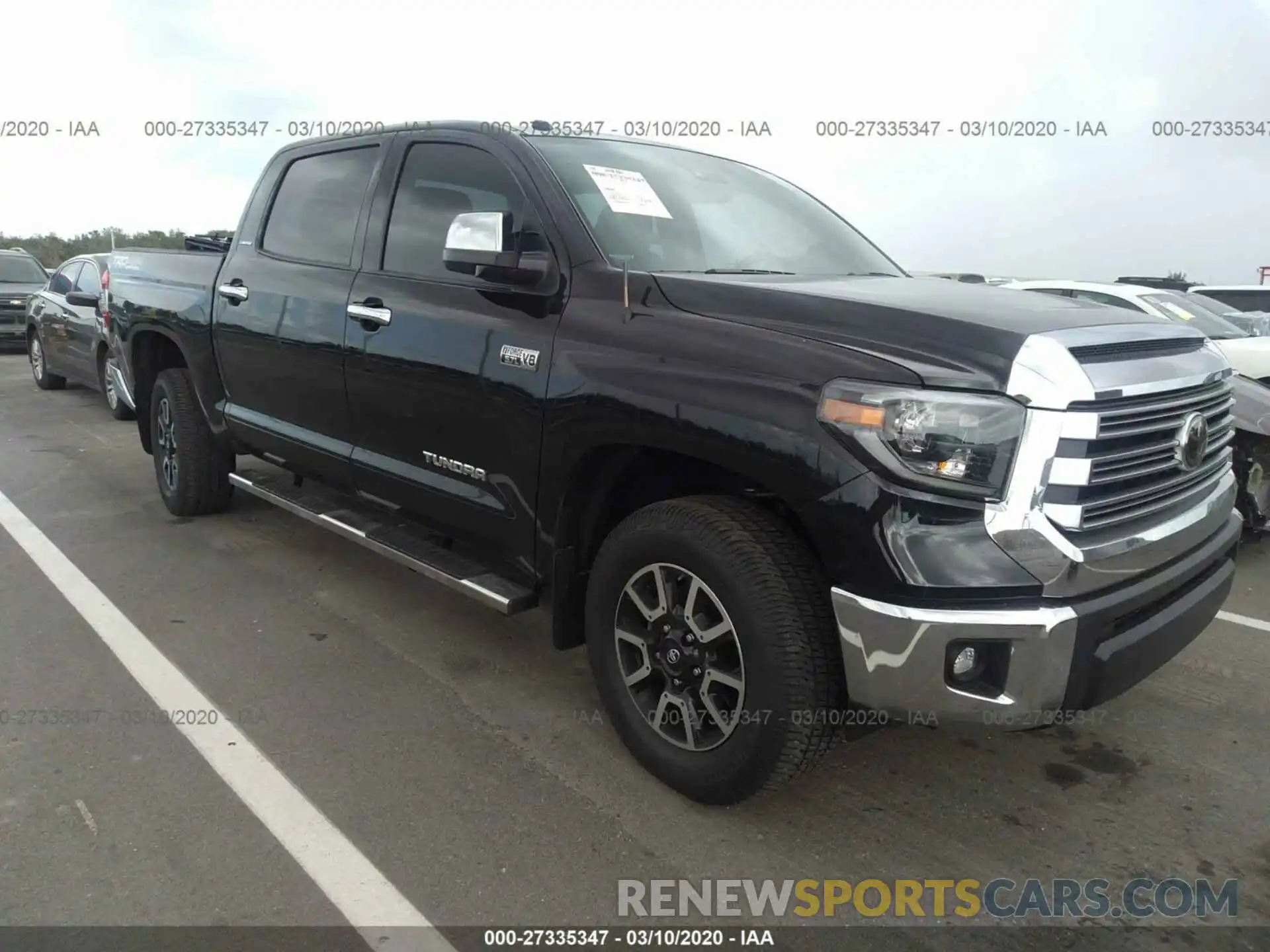 1 Photograph of a damaged car 5TFHY5F10KX813082 TOYOTA TUNDRA 2019