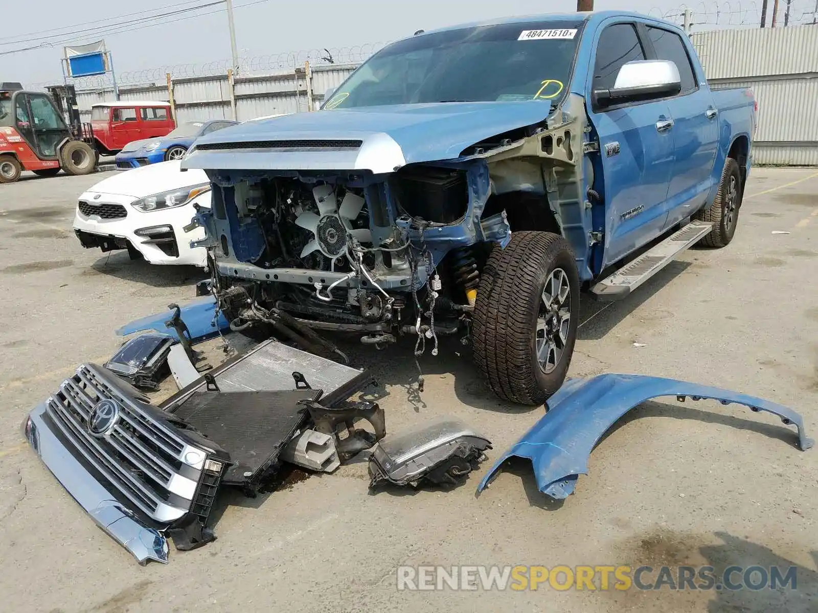 2 Photograph of a damaged car 5TFHY5F10KX814894 TOYOTA TUNDRA 2019