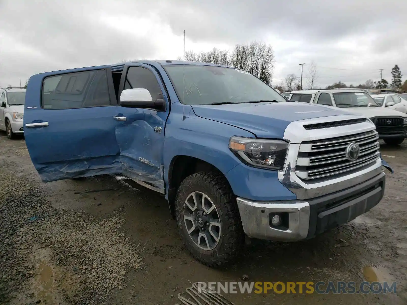 1 Photograph of a damaged car 5TFHY5F10KX814927 TOYOTA TUNDRA 2019