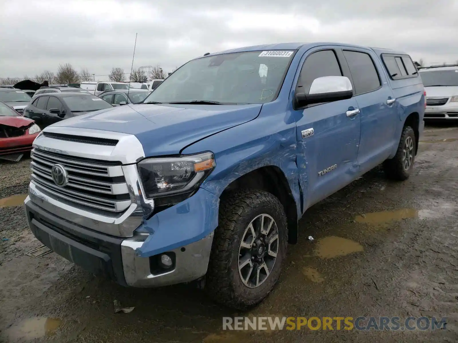 2 Photograph of a damaged car 5TFHY5F10KX814927 TOYOTA TUNDRA 2019