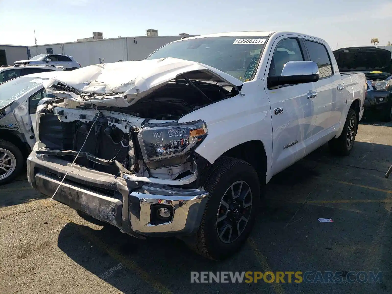 2 Photograph of a damaged car 5TFHY5F10KX822946 TOYOTA TUNDRA 2019