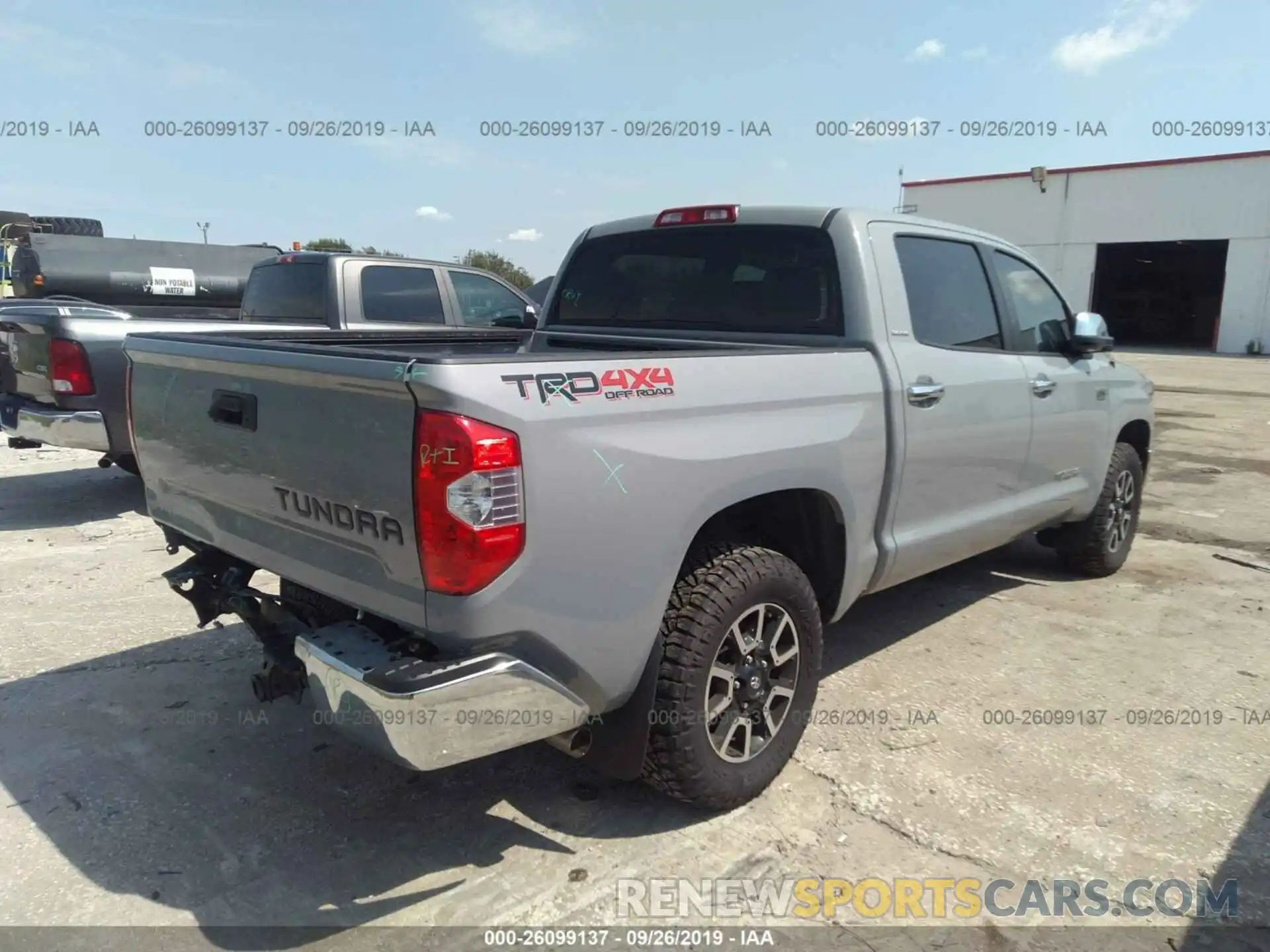 4 Photograph of a damaged car 5TFHY5F10KX823322 TOYOTA TUNDRA 2019