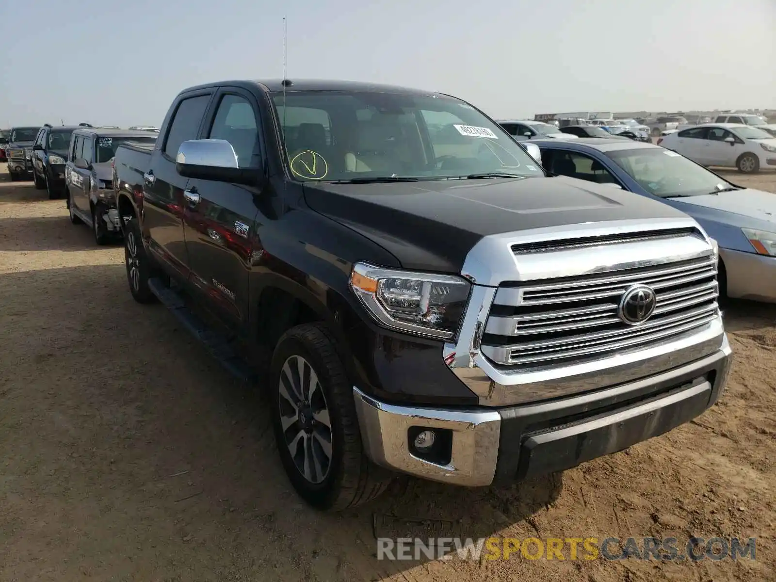 1 Photograph of a damaged car 5TFHY5F10KX839326 TOYOTA TUNDRA 2019