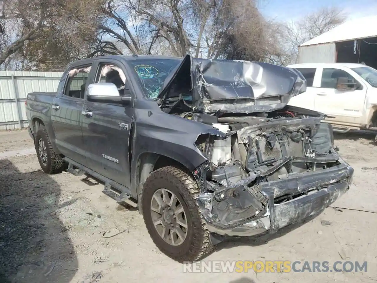 1 Photograph of a damaged car 5TFHY5F11KX786152 TOYOTA TUNDRA 2019