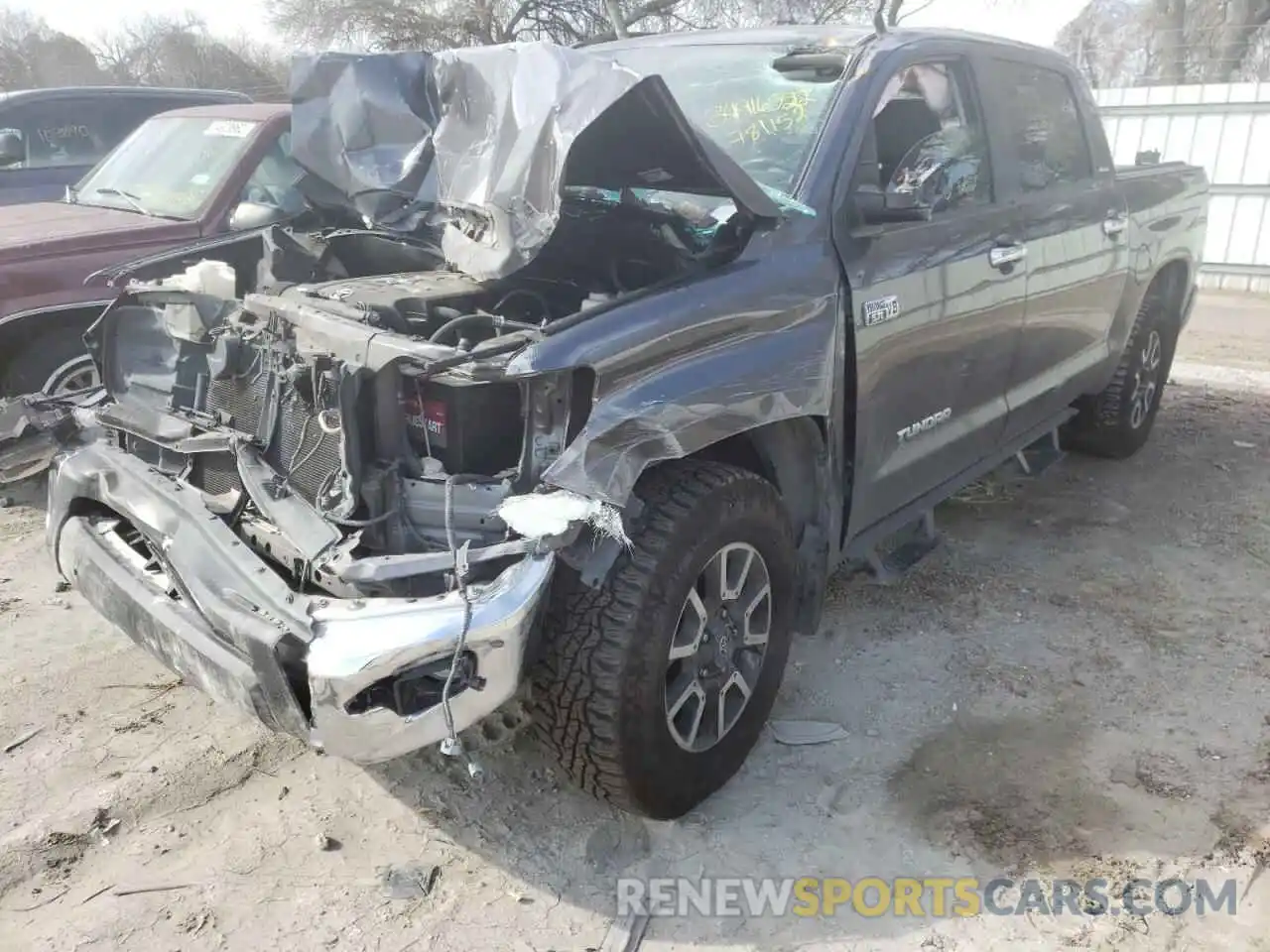 2 Photograph of a damaged car 5TFHY5F11KX786152 TOYOTA TUNDRA 2019