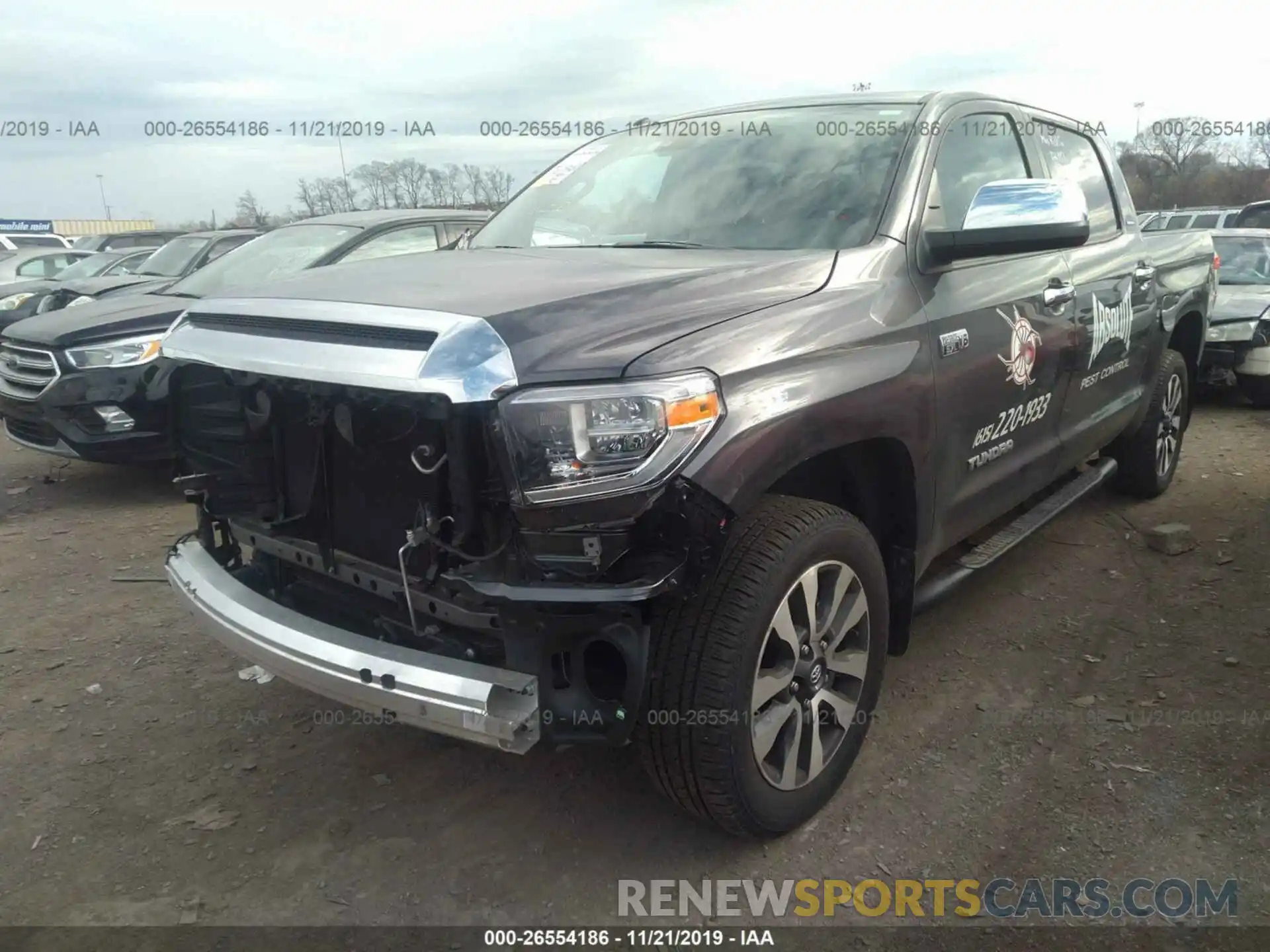 2 Photograph of a damaged car 5TFHY5F11KX797099 TOYOTA TUNDRA 2019