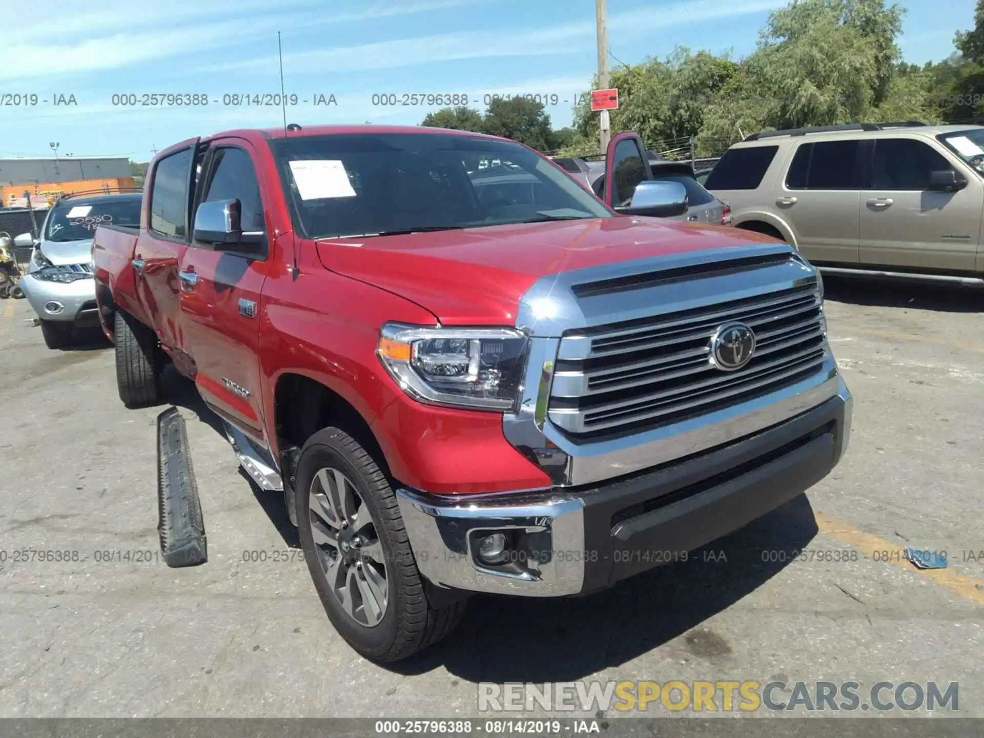 1 Photograph of a damaged car 5TFHY5F11KX826391 TOYOTA TUNDRA 2019