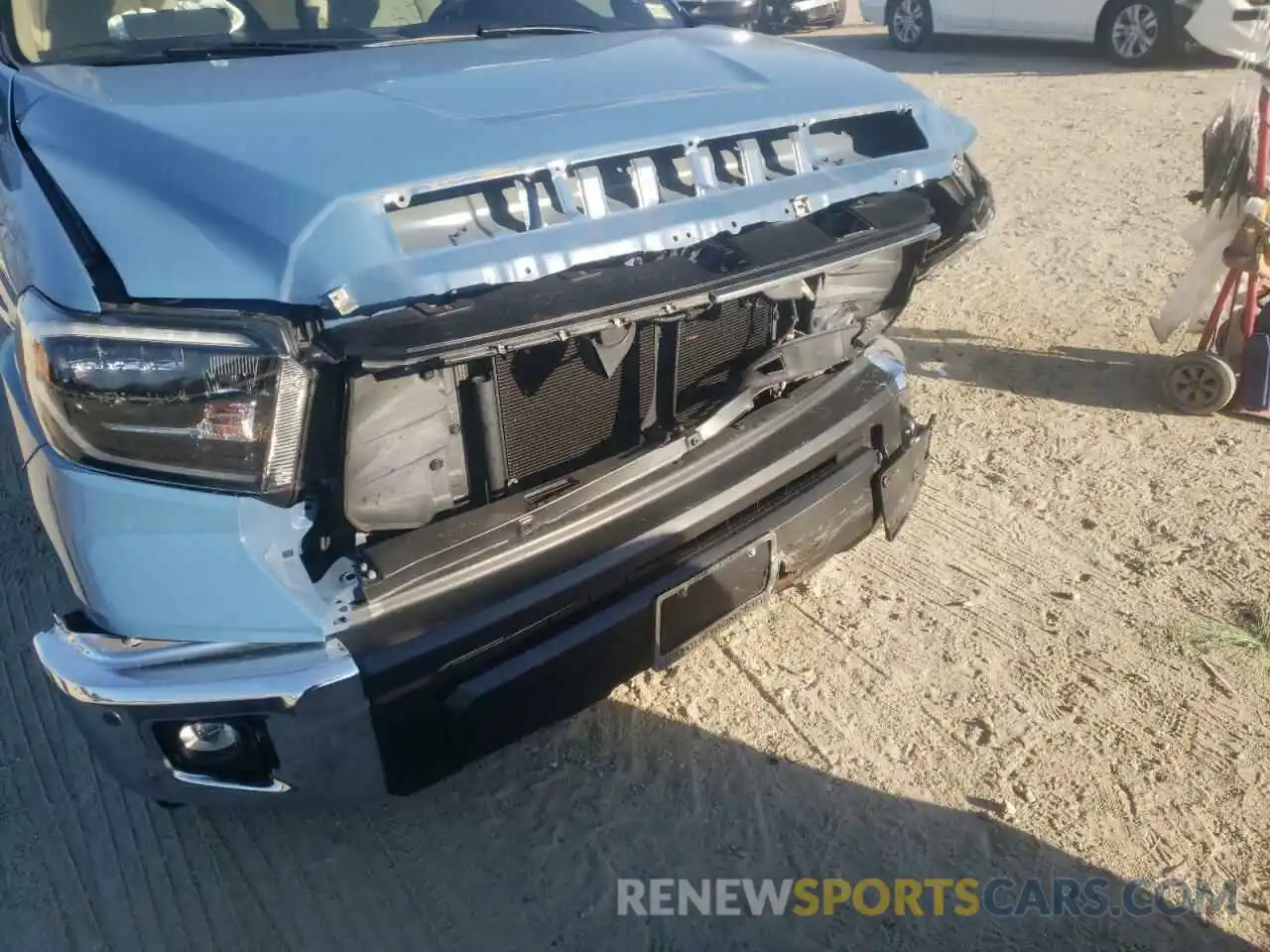 9 Photograph of a damaged car 5TFHY5F11KX846656 TOYOTA TUNDRA 2019