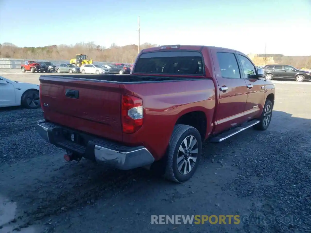 4 Photograph of a damaged car 5TFHY5F11KX865823 TOYOTA TUNDRA 2019