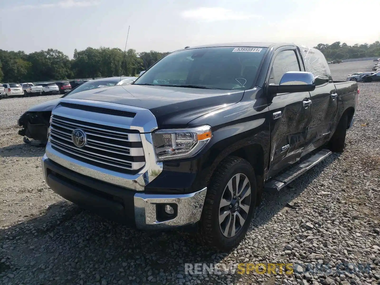 2 Photograph of a damaged car 5TFHY5F11KX869371 TOYOTA TUNDRA 2019