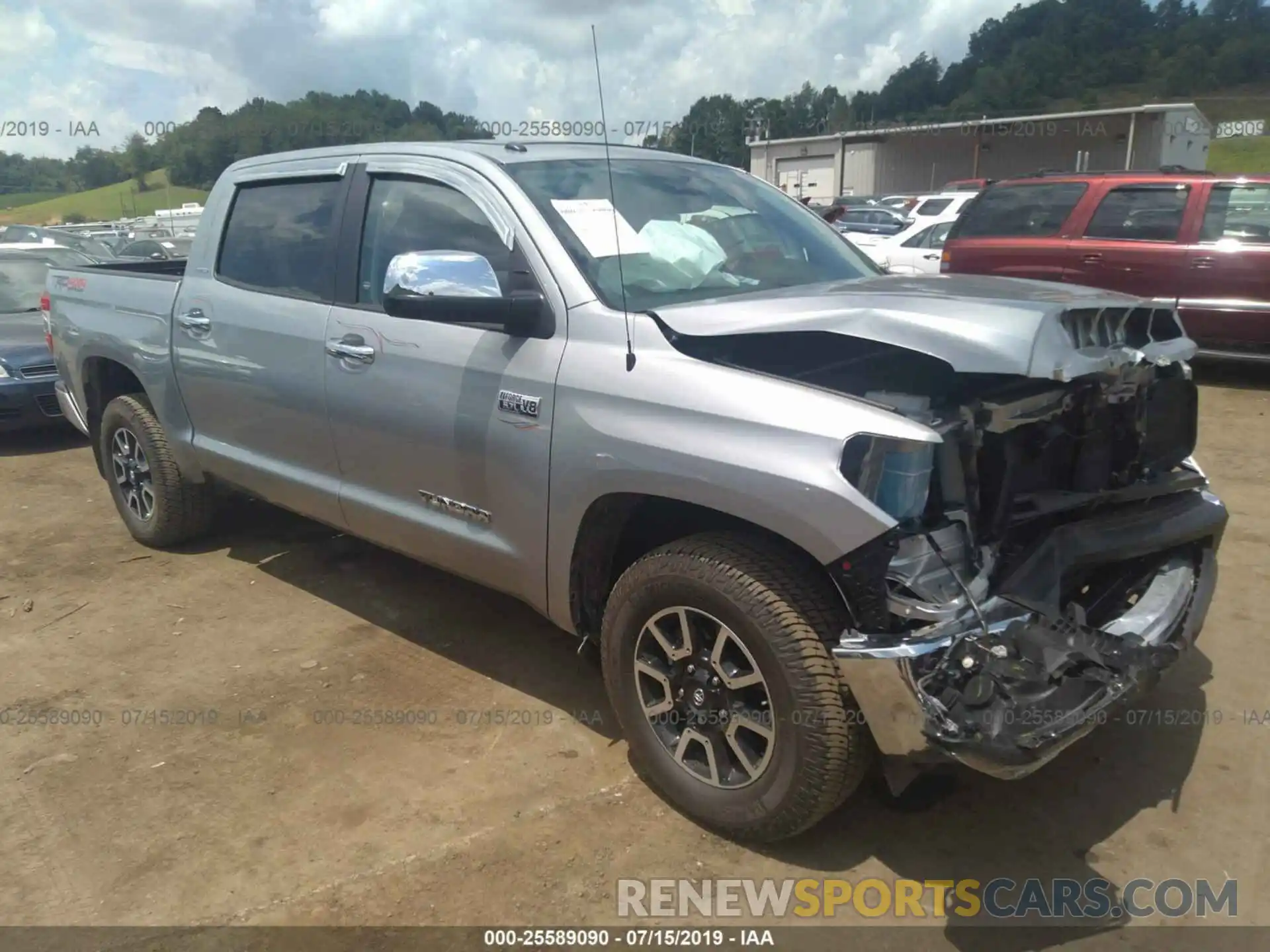 1 Photograph of a damaged car 5TFHY5F12KX777699 TOYOTA TUNDRA 2019