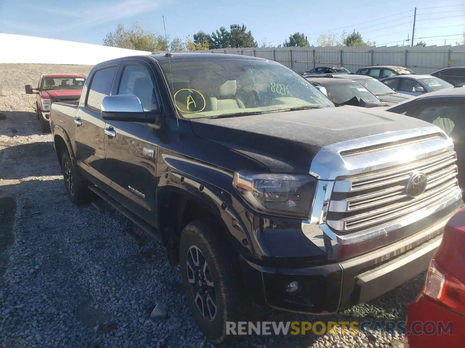 1 Photograph of a damaged car 5TFHY5F12KX828604 TOYOTA TUNDRA 2019