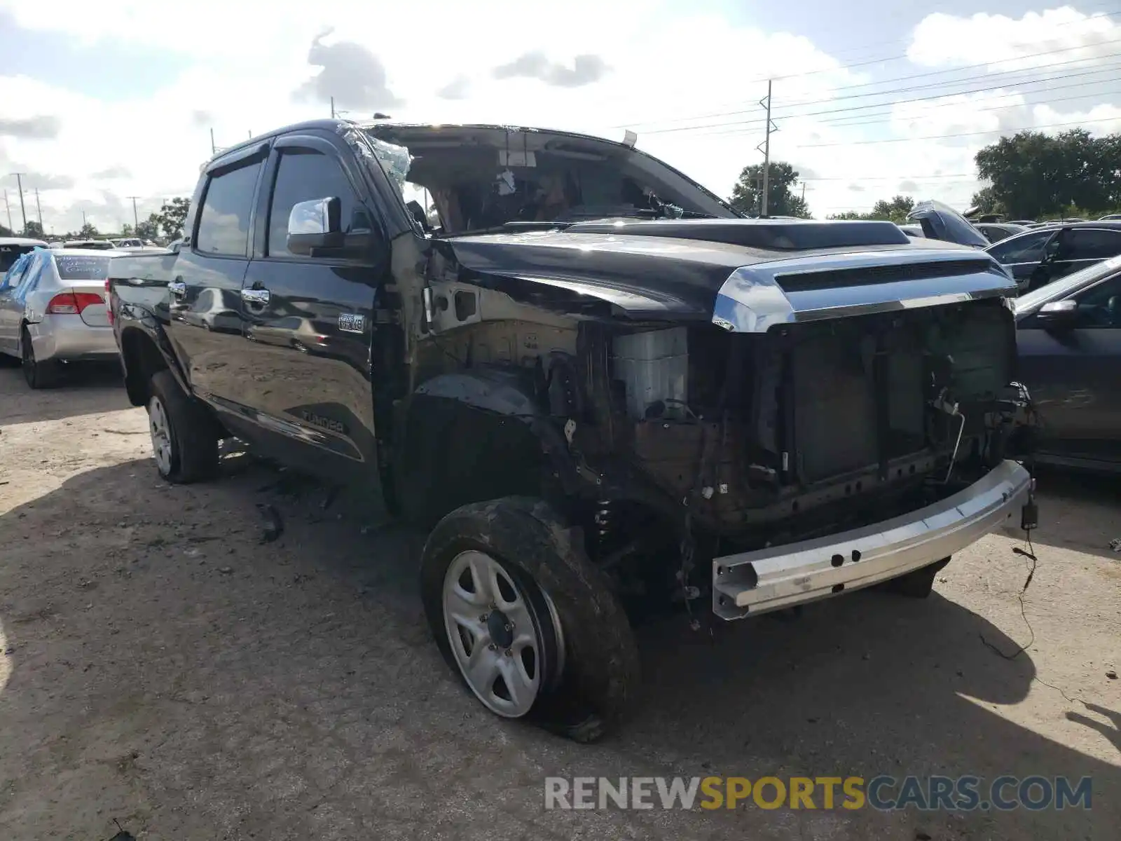 1 Photograph of a damaged car 5TFHY5F12KX840266 TOYOTA TUNDRA 2019