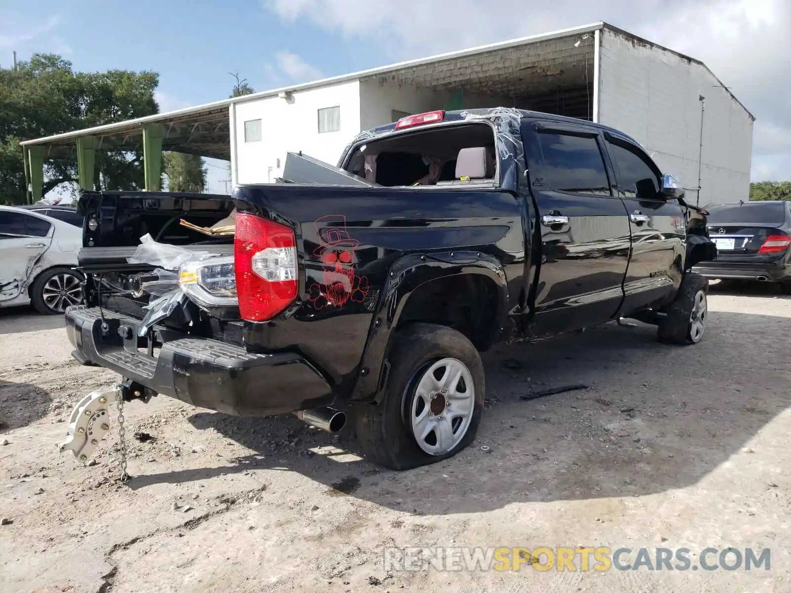 4 Photograph of a damaged car 5TFHY5F12KX840266 TOYOTA TUNDRA 2019