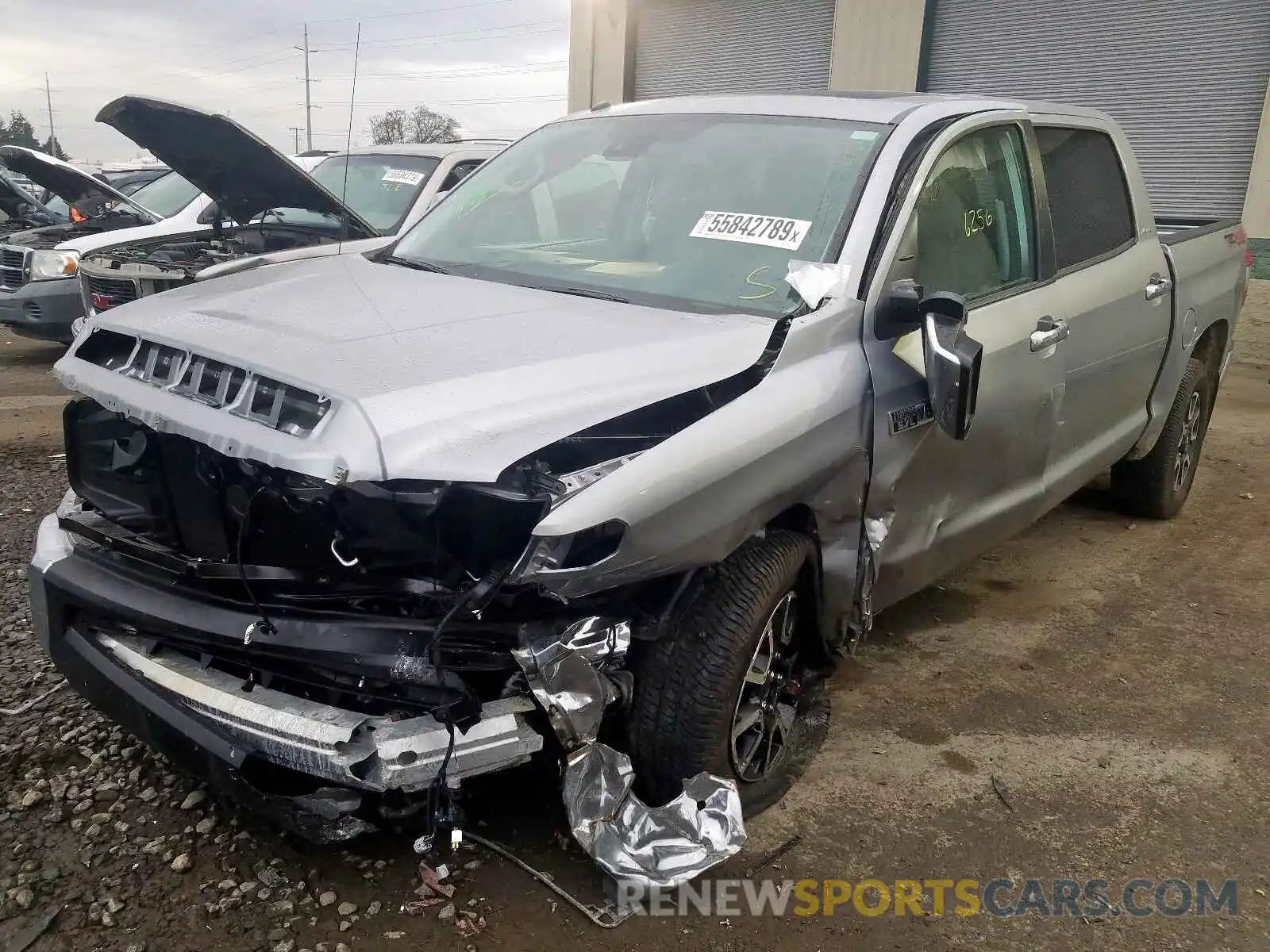 2 Photograph of a damaged car 5TFHY5F12KX860131 TOYOTA TUNDRA 2019