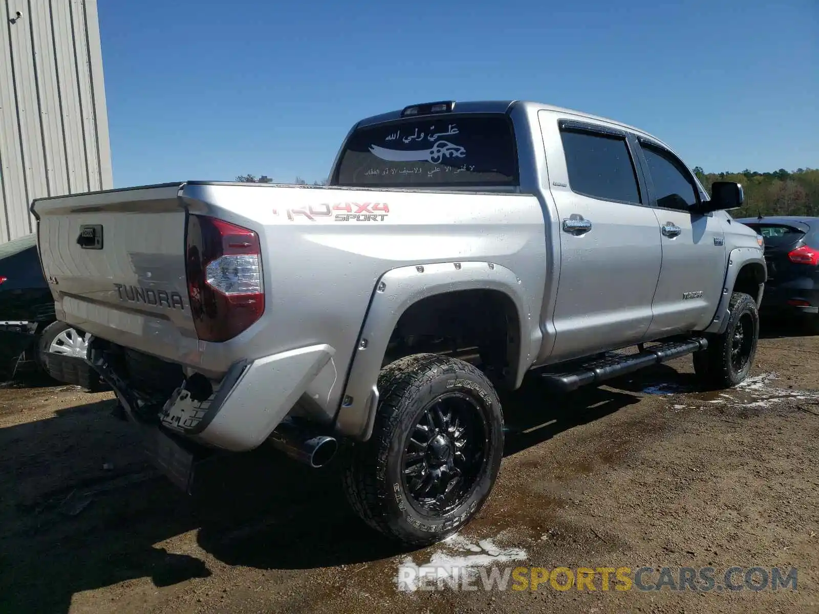 4 Photograph of a damaged car 5TFHY5F13KX813299 TOYOTA TUNDRA 2019