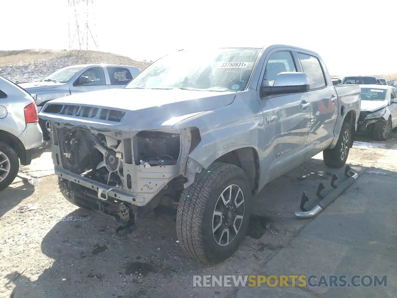 2 Photograph of a damaged car 5TFHY5F13KX844195 TOYOTA TUNDRA 2019