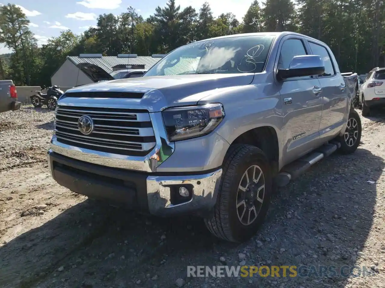 2 Photograph of a damaged car 5TFHY5F13KX863913 TOYOTA TUNDRA 2019