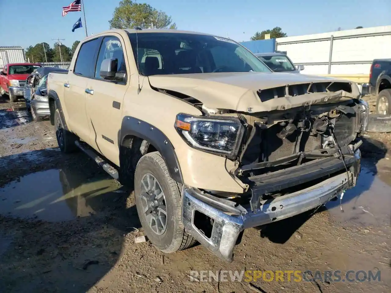 1 Photograph of a damaged car 5TFHY5F13KX867041 TOYOTA TUNDRA 2019