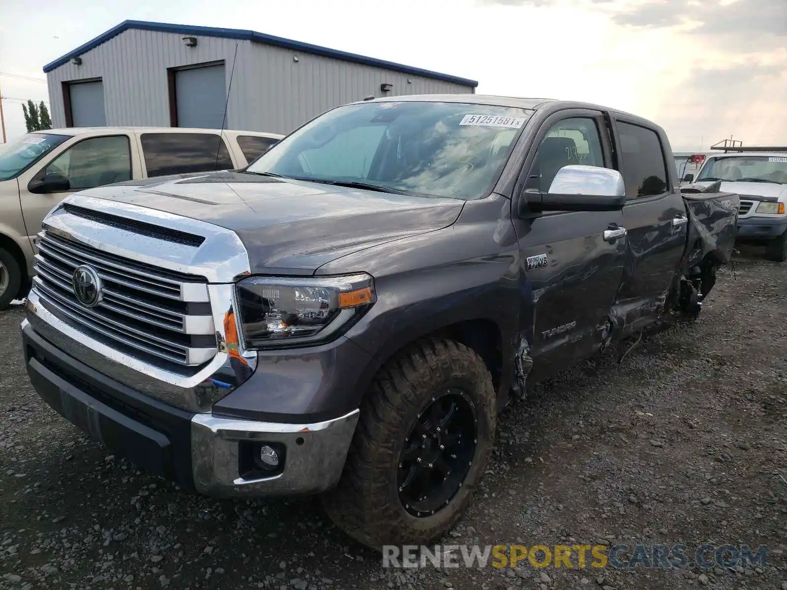 2 Photograph of a damaged car 5TFHY5F14KX790258 TOYOTA TUNDRA 2019