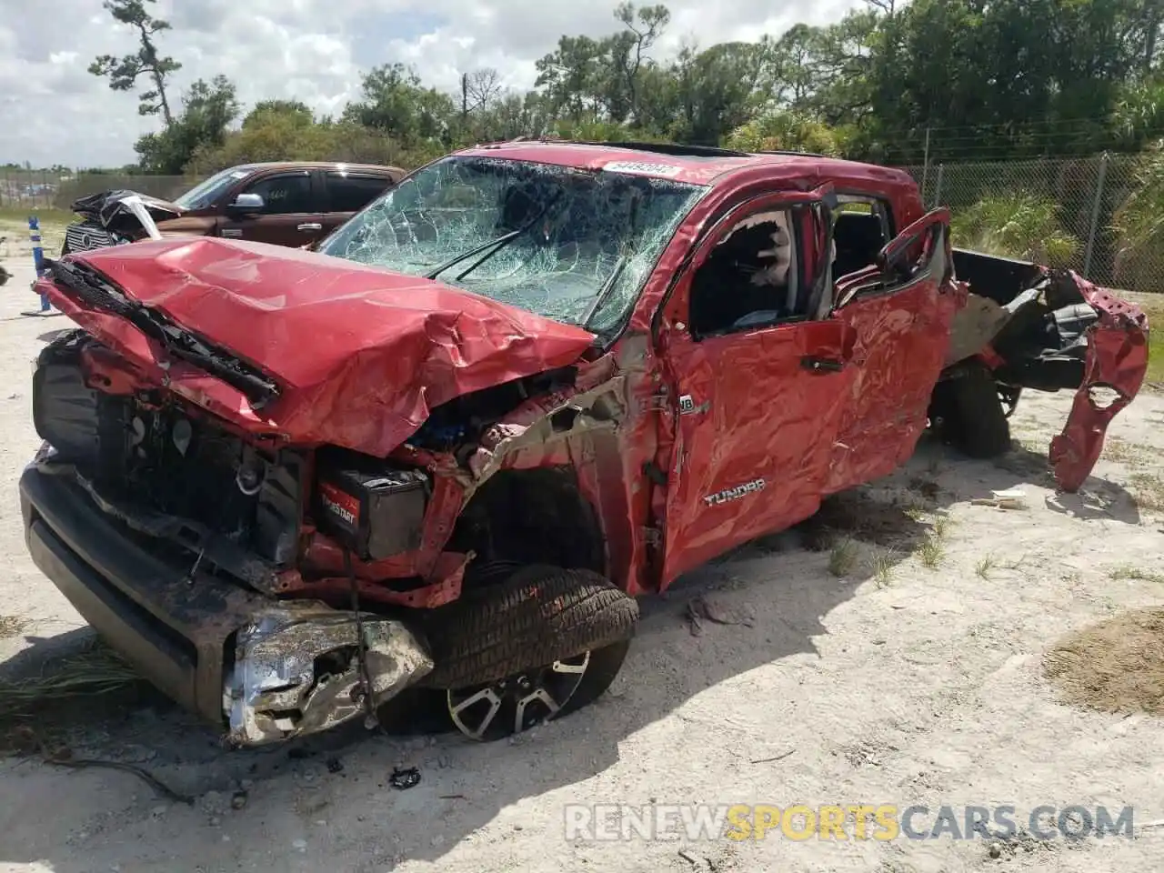 2 Photograph of a damaged car 5TFHY5F14KX815997 TOYOTA TUNDRA 2019