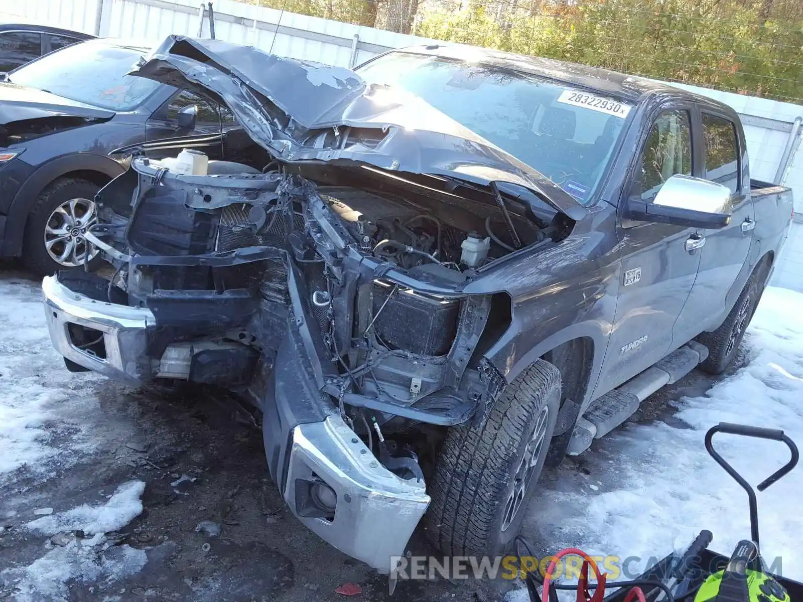 2 Photograph of a damaged car 5TFHY5F14KX829723 TOYOTA TUNDRA 2019