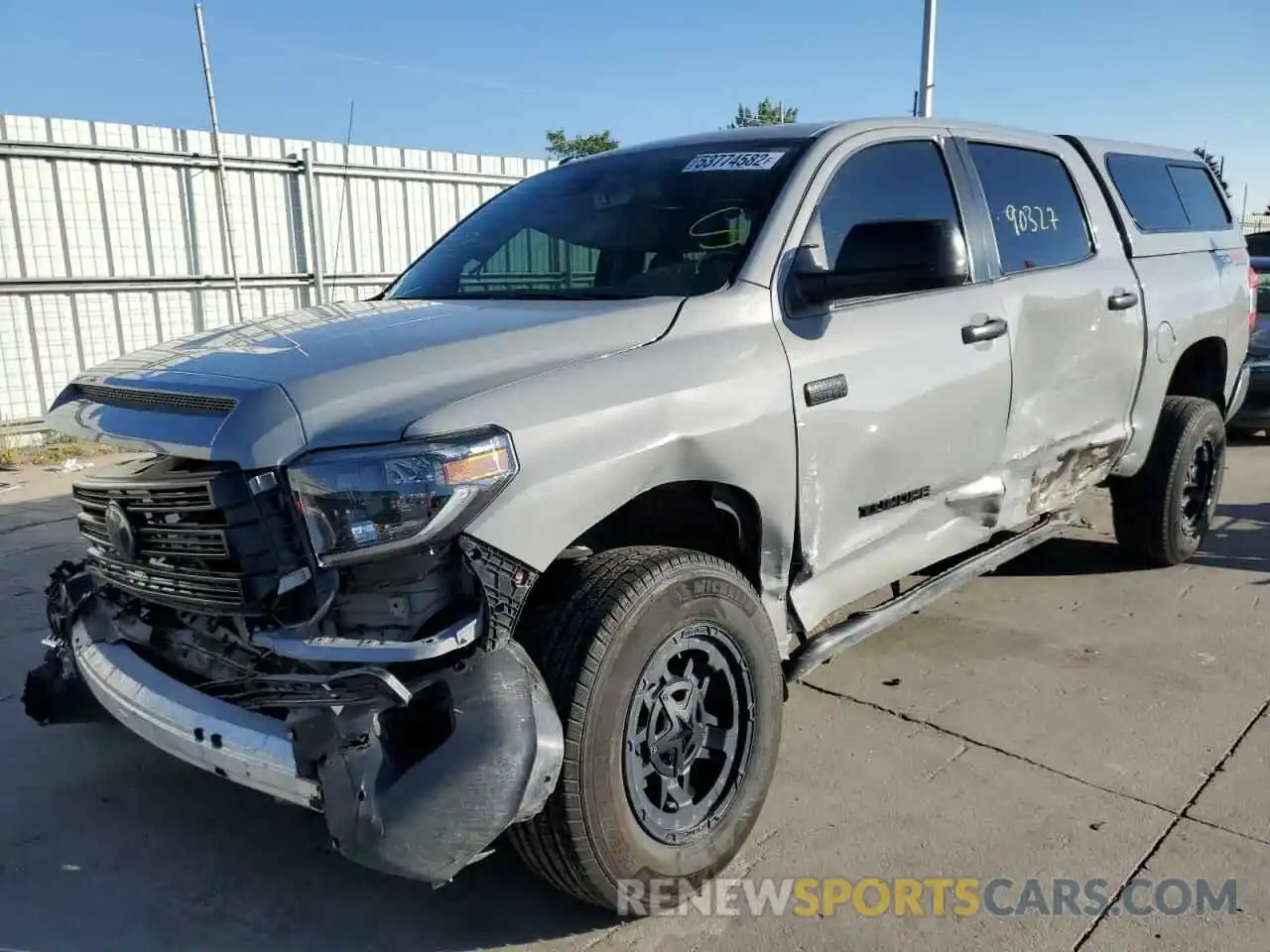 2 Photograph of a damaged car 5TFHY5F15KX792326 TOYOTA TUNDRA 2019