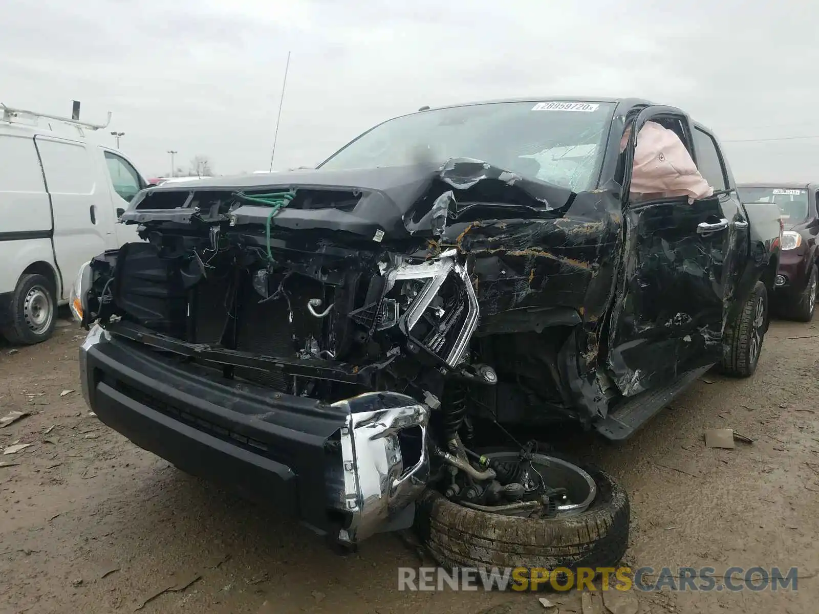 2 Photograph of a damaged car 5TFHY5F15KX794688 TOYOTA TUNDRA 2019