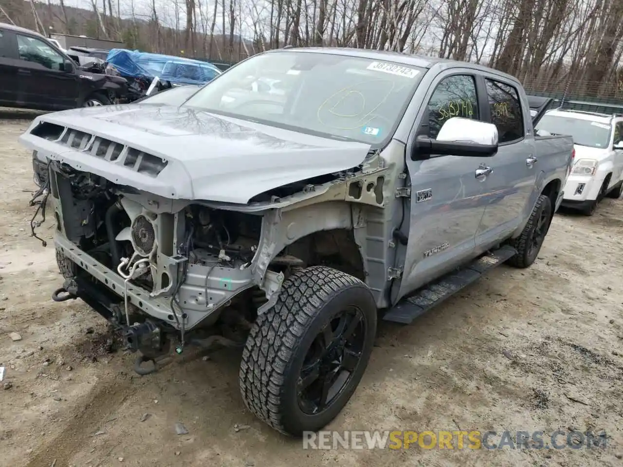 2 Photograph of a damaged car 5TFHY5F15KX799261 TOYOTA TUNDRA 2019