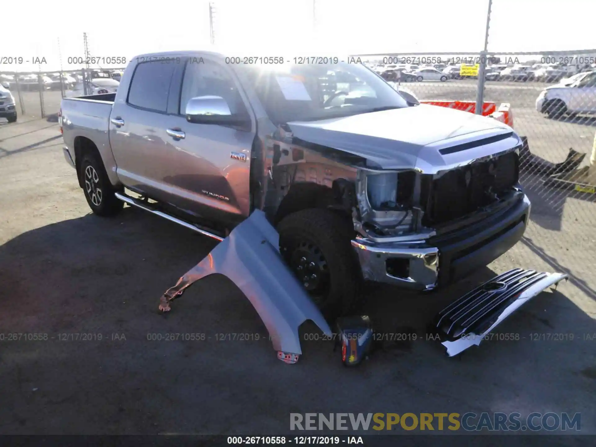 1 Photograph of a damaged car 5TFHY5F15KX847227 TOYOTA TUNDRA 2019