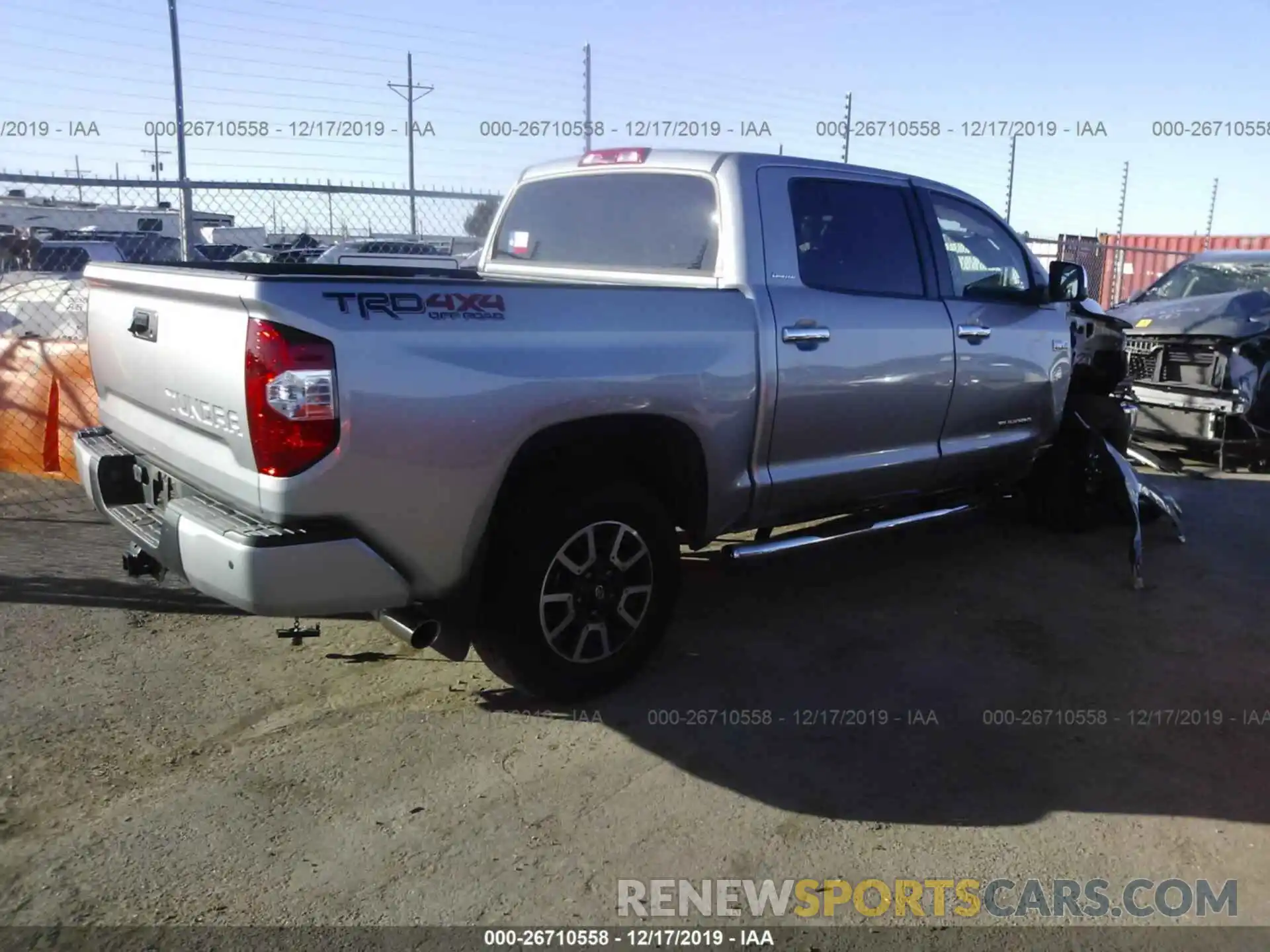 4 Photograph of a damaged car 5TFHY5F15KX847227 TOYOTA TUNDRA 2019