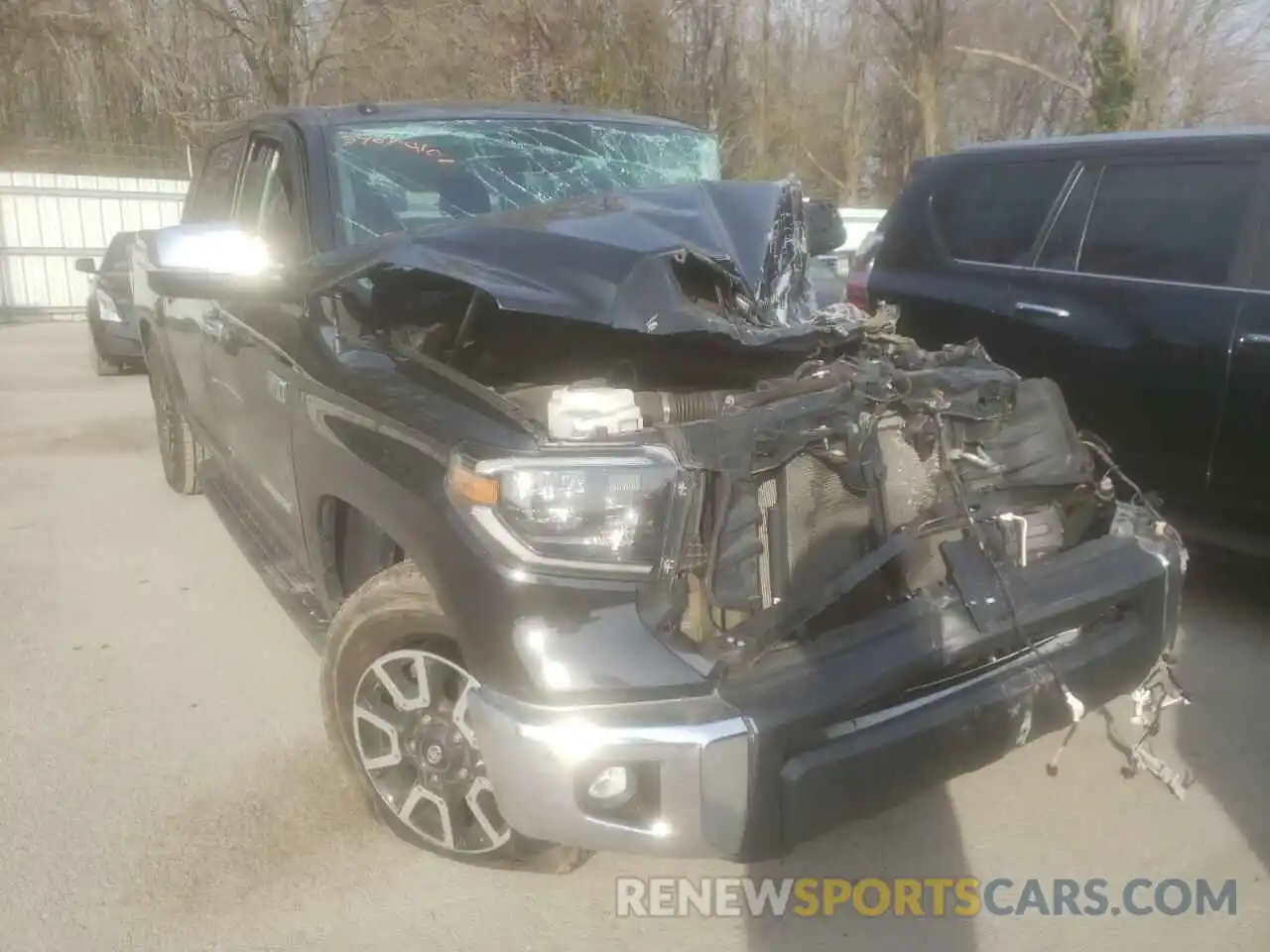 1 Photograph of a damaged car 5TFHY5F15KX858079 TOYOTA TUNDRA 2019