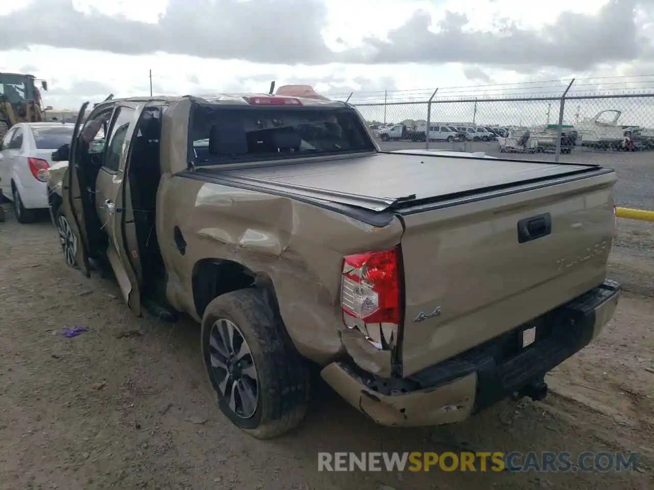 3 Photograph of a damaged car 5TFHY5F15KX864738 TOYOTA TUNDRA 2019