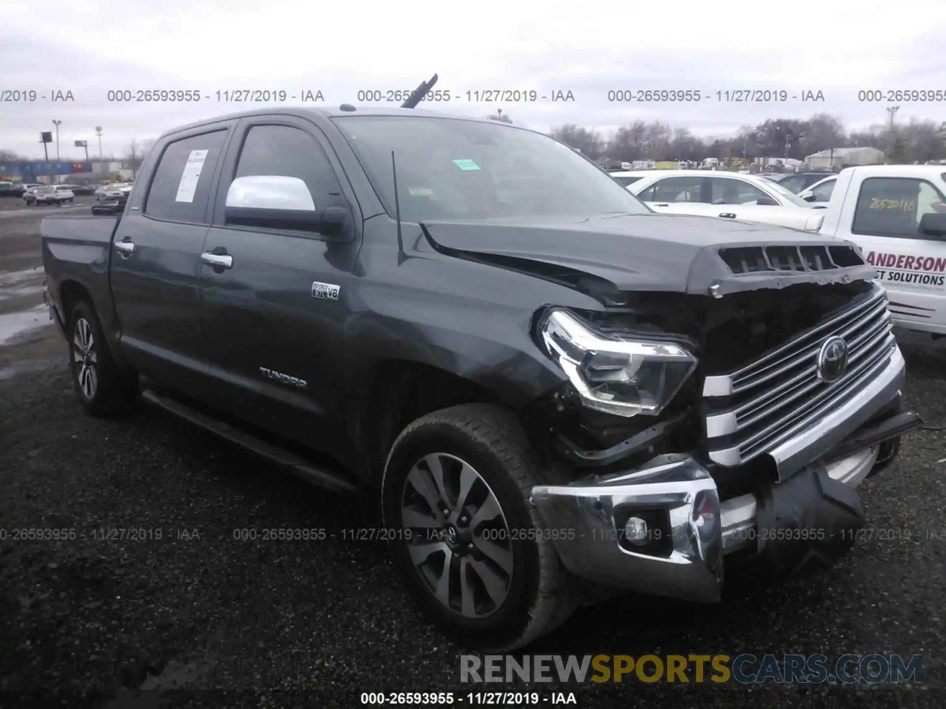 1 Photograph of a damaged car 5TFHY5F16KX780265 TOYOTA TUNDRA 2019