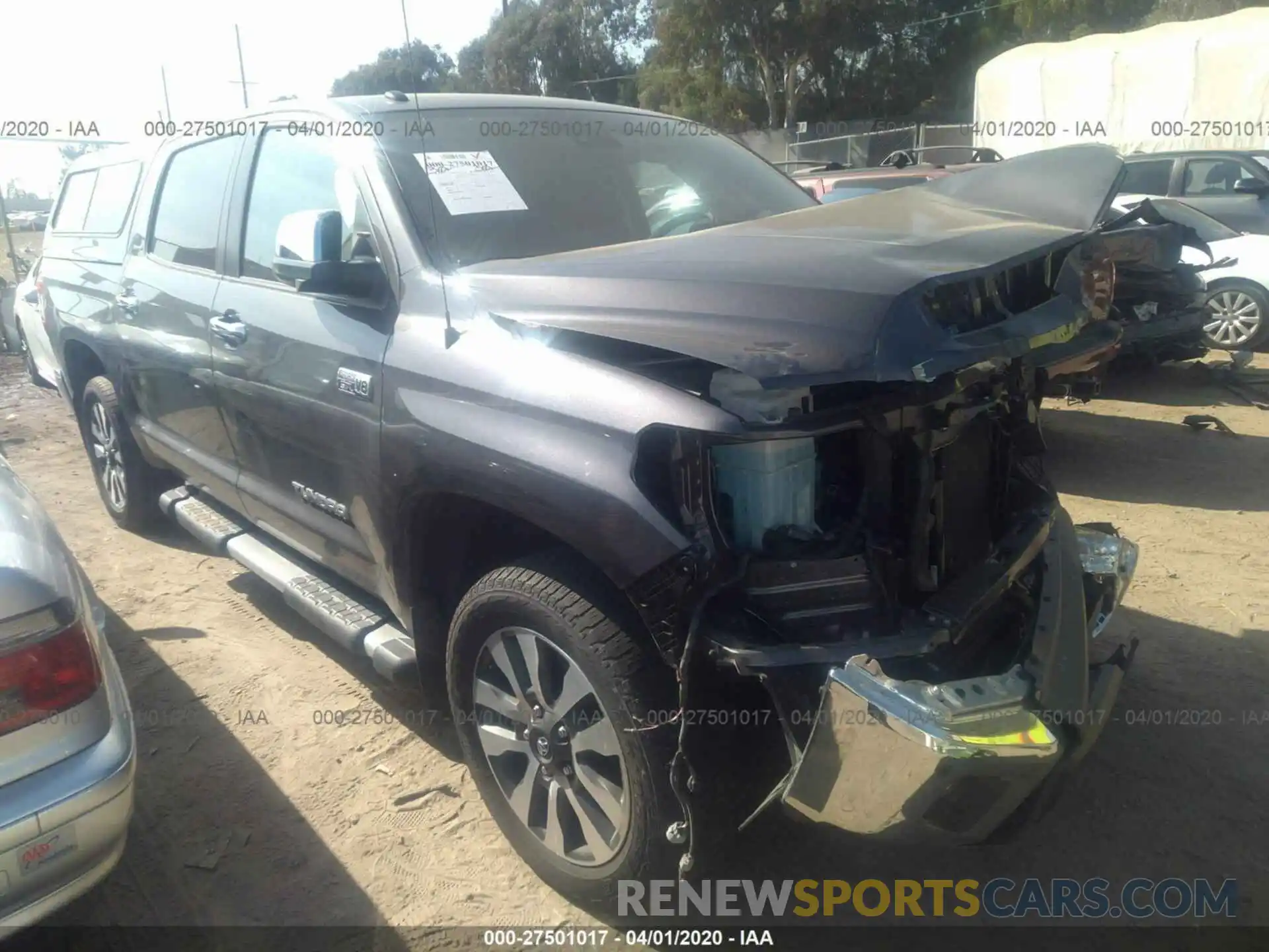 1 Photograph of a damaged car 5TFHY5F16KX802328 TOYOTA TUNDRA 2019