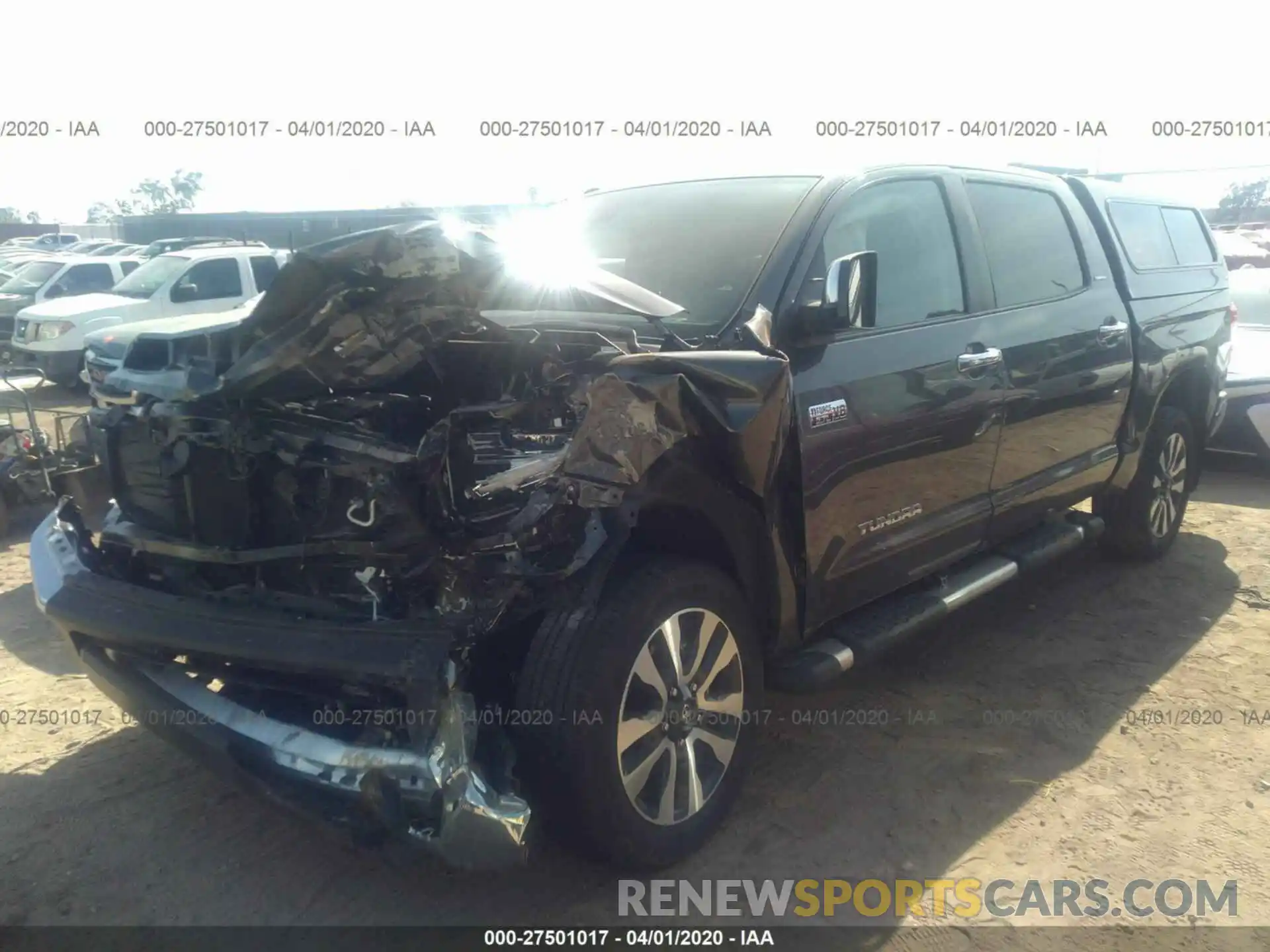 2 Photograph of a damaged car 5TFHY5F16KX802328 TOYOTA TUNDRA 2019