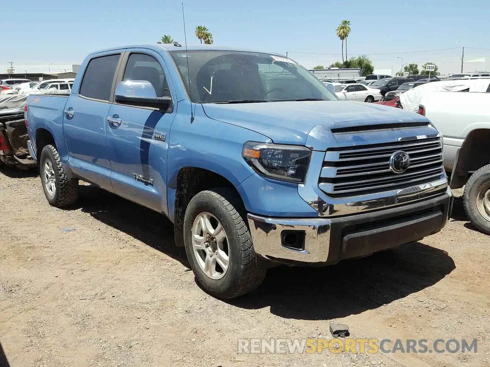 1 Photograph of a damaged car 5TFHY5F16KX842599 TOYOTA TUNDRA 2019