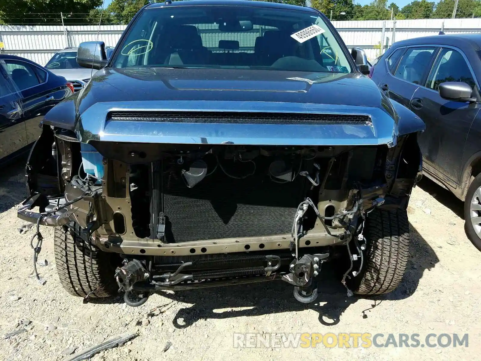 9 Photograph of a damaged car 5TFHY5F16KX843056 TOYOTA TUNDRA 2019