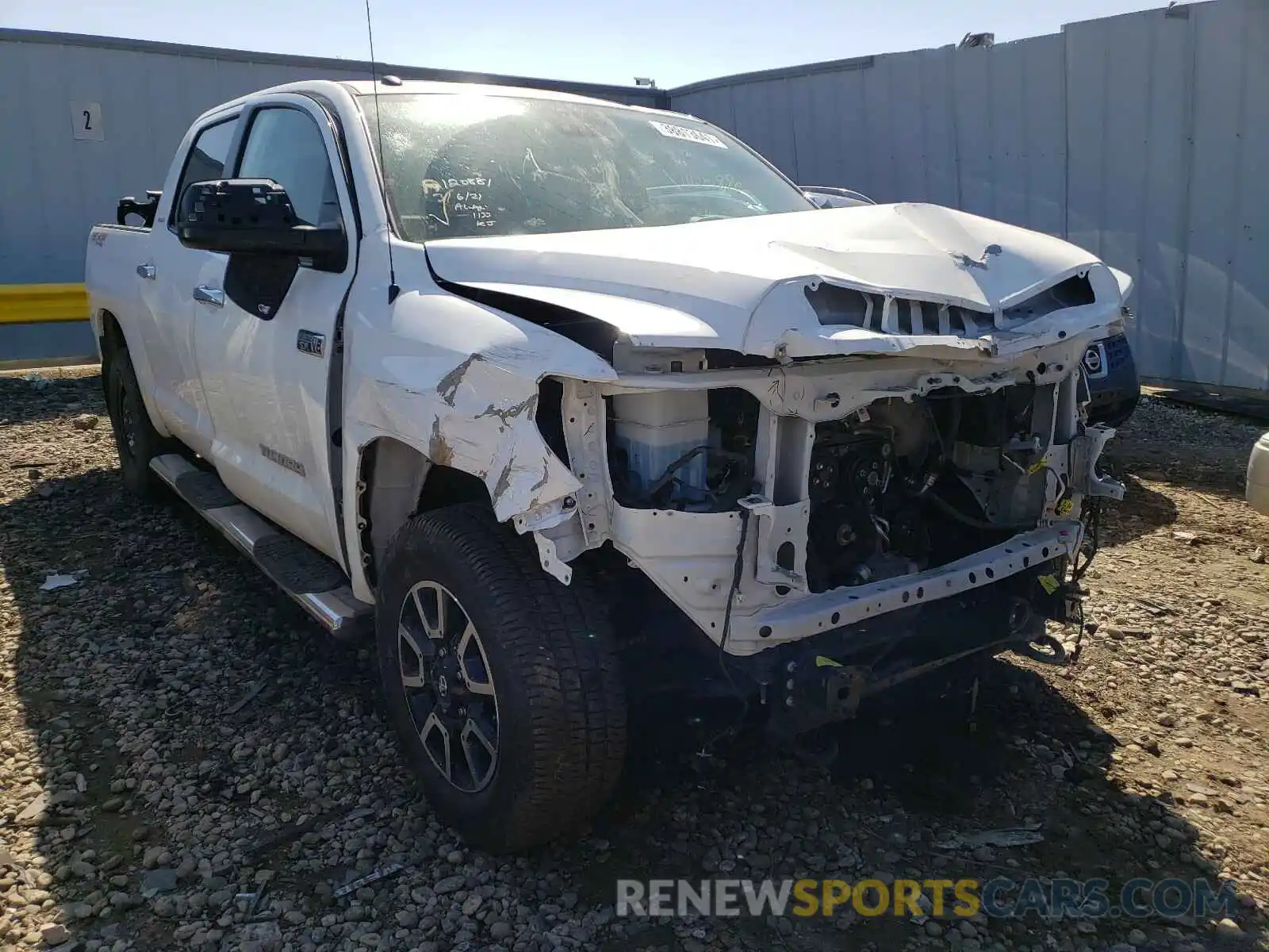 1 Photograph of a damaged car 5TFHY5F17KX777763 TOYOTA TUNDRA 2019